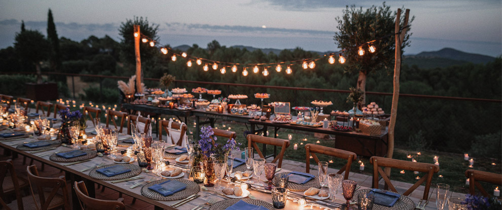 Banquet en extérieur