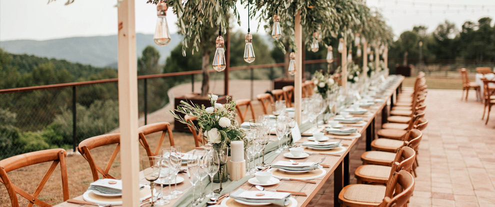 Banquet en extérieur