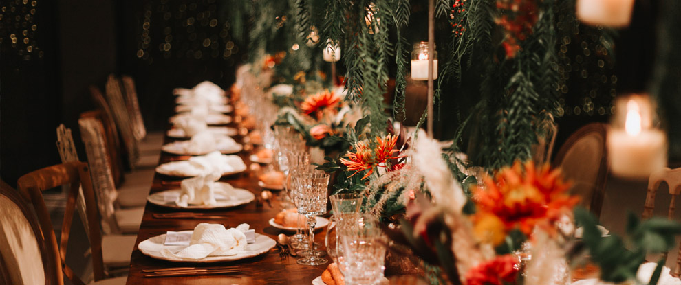 Banquet en intérieur