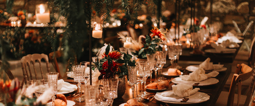 Banquet en intérieur